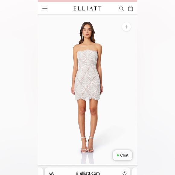 Elliatt Harper white strapless mini - Picture 2 of 7